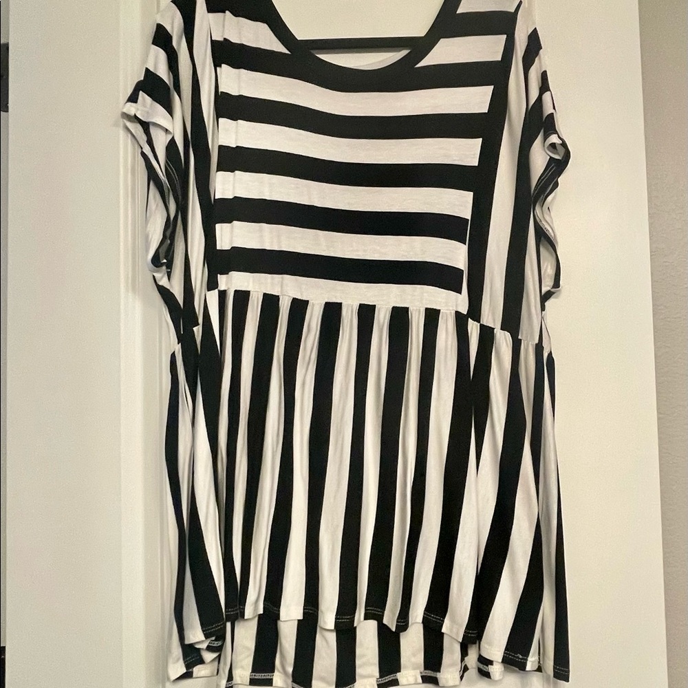 Chic Soul Striped Top Sz. 2x